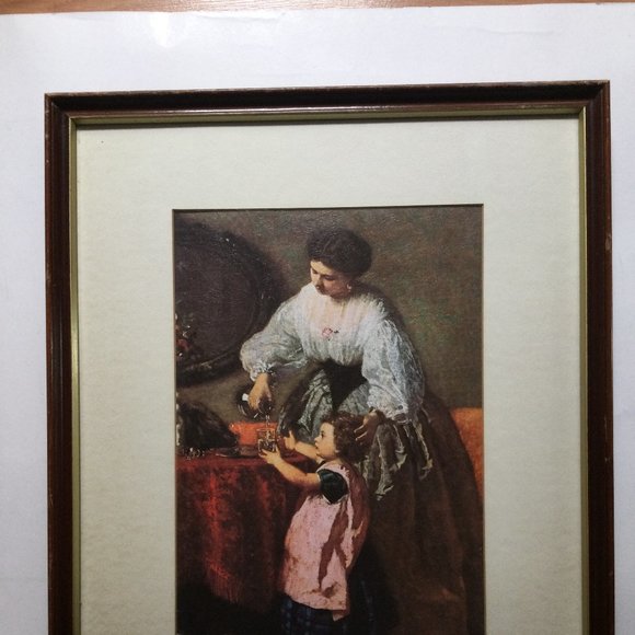 Vintage Gellman fine art prints "mother love" by Kraus 11" x 14" framed - Picture 1 of 8